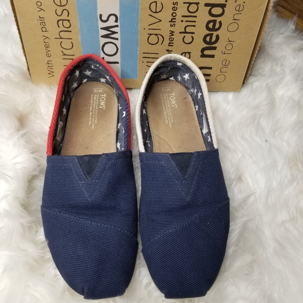 TOMS Navy Stripes Farrin Men's Classics